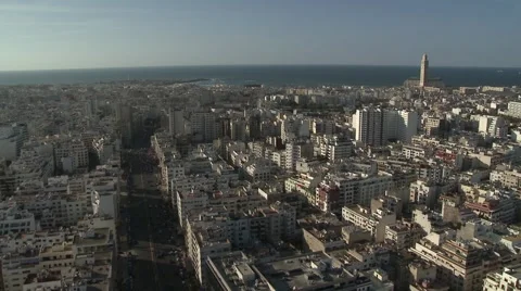 Casablanca Skyline Stock Footage