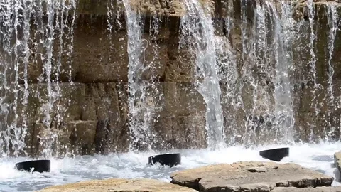 Casading Water Fall Stock Footage 90503639