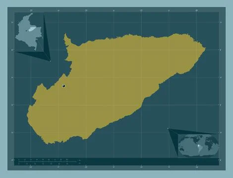 Casanare, Colombia. Solid color shape Stock Illustration
