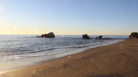 Casares Beach, Spain. Timelapse Stock-Footage 83488369