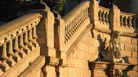 The Cascada Monumental in the Parc de la Ciutadella in Barcelona, Spain Stock Footage 118980494