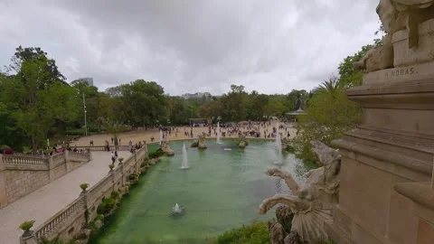 Cascada Monumental at Parc de la Ciutadella in Barcelona Stockbeeldmateriaal 315435469