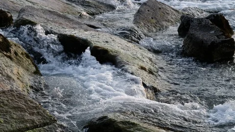 Cascade on an alpine river in austria Stock Footage 126900325