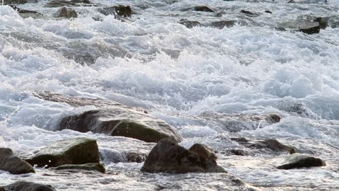 Cascade on an alpine river in austria 库存影片 126900417