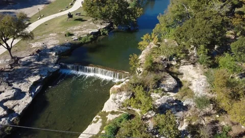Cascade at Chisolm Trail Crossing Park Stock Footage 321367045