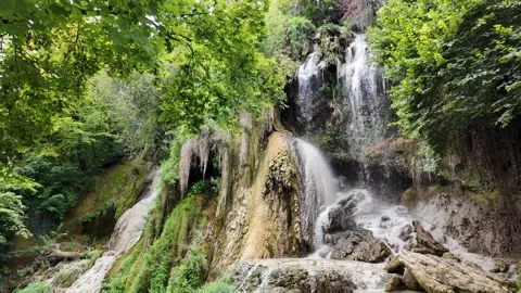 The Cascade Clocota at Germisara in Romania Stock Footage 284534770