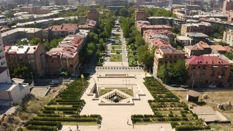 Cascade Complex in Yerevan Stock Footage 212472234