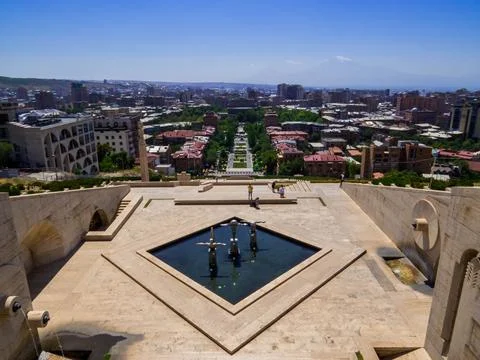 Cascade Complex, Yerevan Stock Photos