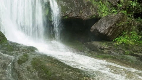 The Cascade d'Autoire waterfall near Autoire France Stock Footage 288118071