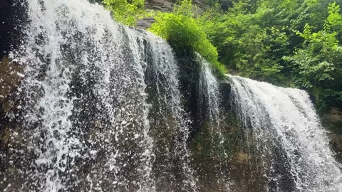 Cascade Falls in Osceola, Wisconsin 스톡 동영상 345043301