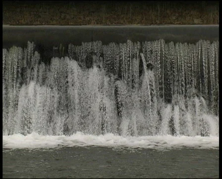 Cascade Front View Stock Footage 630771