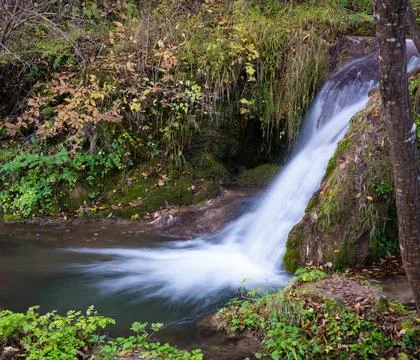Cascade on Gostilje stream Stock Photos