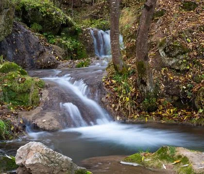 Cascade on Gostilje stream Stock Photos