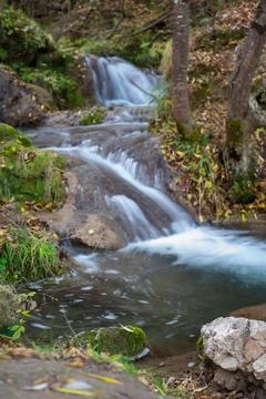 Cascade on Gostilje stream Stock Photos