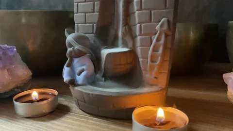 Cascade incense burner. Stock Footage 221265053