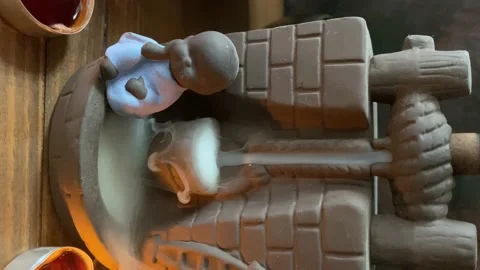 Cascade incense burner. Stock Footage 225878596