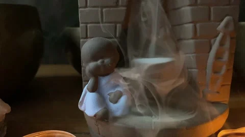 Cascade incense burner. Stock Footage 225878628