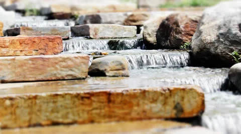 Cascade mini waterfall Stock Footage 24818604