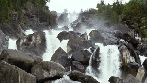 Cascade mountain waterfall. Video stock 93669494
