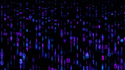 Cascade of numbers Stock Footage 44412140