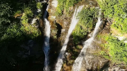 Cascade or waterfall in Val Grande National Park Stock Footage 80432364