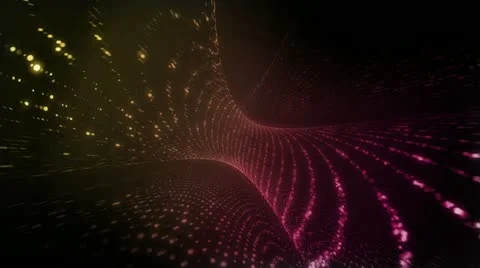 Cascade Pink Yellow Stock Footage 12607666