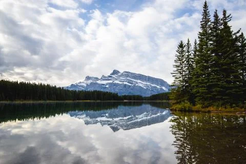 Cascade Ponds perfect reflection Stock Photos