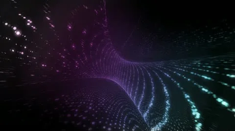 Cascade Purple Blue Stock Footage 20857145