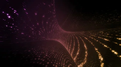 Cascade Purple Yellow Stock Footage 25859061