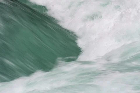 Cascade on rapid river close up Stock Photos