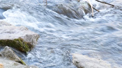 Cascade on the river enns in austria Stock Footage 126753670