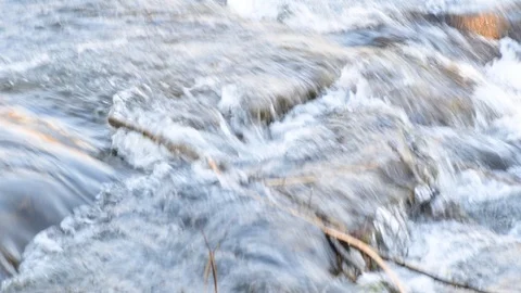 Cascade on the river enns in austria 库存影片 126753686