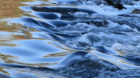 Cascade on the river enns in austria 库存影片 126754298