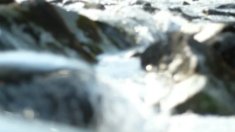 Cascade on the river enns in austria Stock Footage 126895006