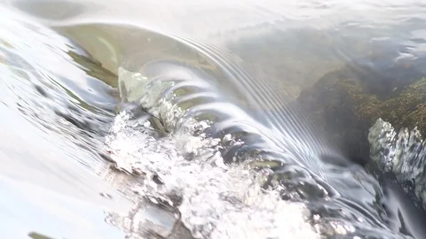 Cascade on the river enns in austria Stock Footage 126895934