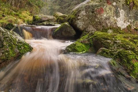 Cascade on the river Stock Photos