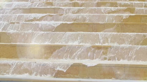 Cascade Steps, Bristol Harbour - slowmotion Stock Footage 56959582