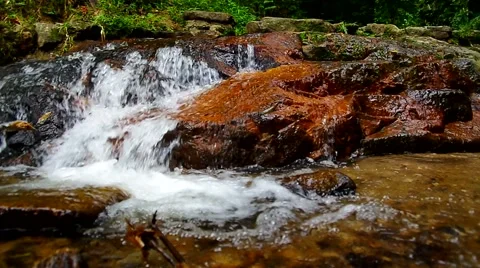 Cascade in tropical forest Stock Footage 56067275