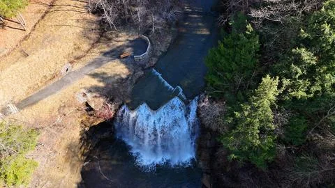 Cascade of Water - Delphi Falls - Central New York Foto stock
