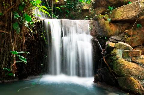 Cascade water. Stock Photos