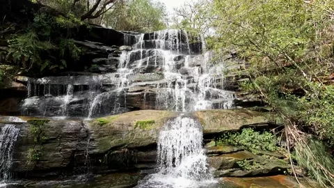 Cascade waterfall in the forest Stock Footage 207438070