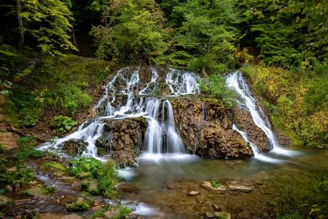 Cascade waterfalls. Stock Photos