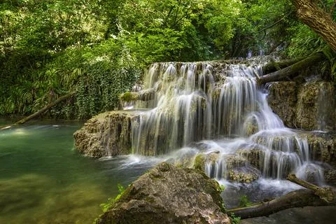 Cascade waterfalls. Stock Photos