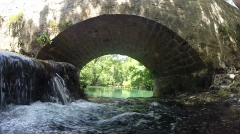 Cascade on Zrmanja river Stock Footage 59563774