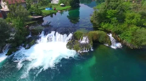 Cascades on the beautifull river 動画素材 61037553