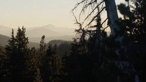 Cascades Mountain view Spring/Fall  Stock Footage 99803504