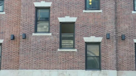 Cascading Apartment Windows Stock Footage 7742974