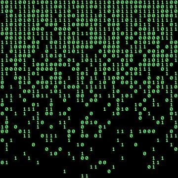 Cascading bits Stock Illustration