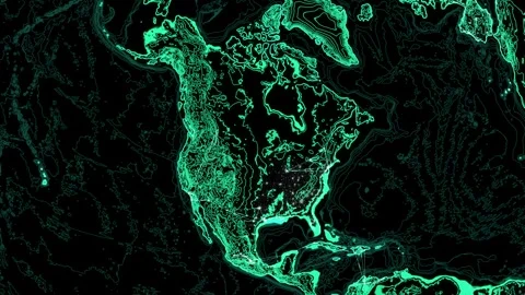 Cascading Failure Darkens A Region Of The Power Network Stock Footage 344513563