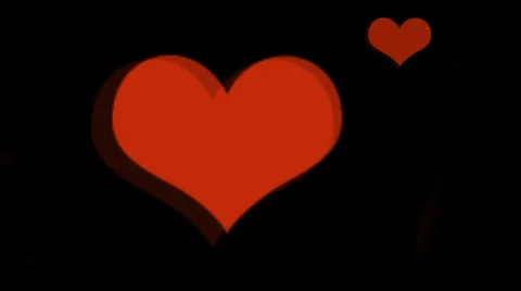 Cascading Hearts Animation:  Looping Video stock 33421953